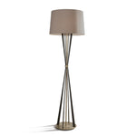 RV Astley Allai Bronze &  Brass Mid Century Floor Lamp