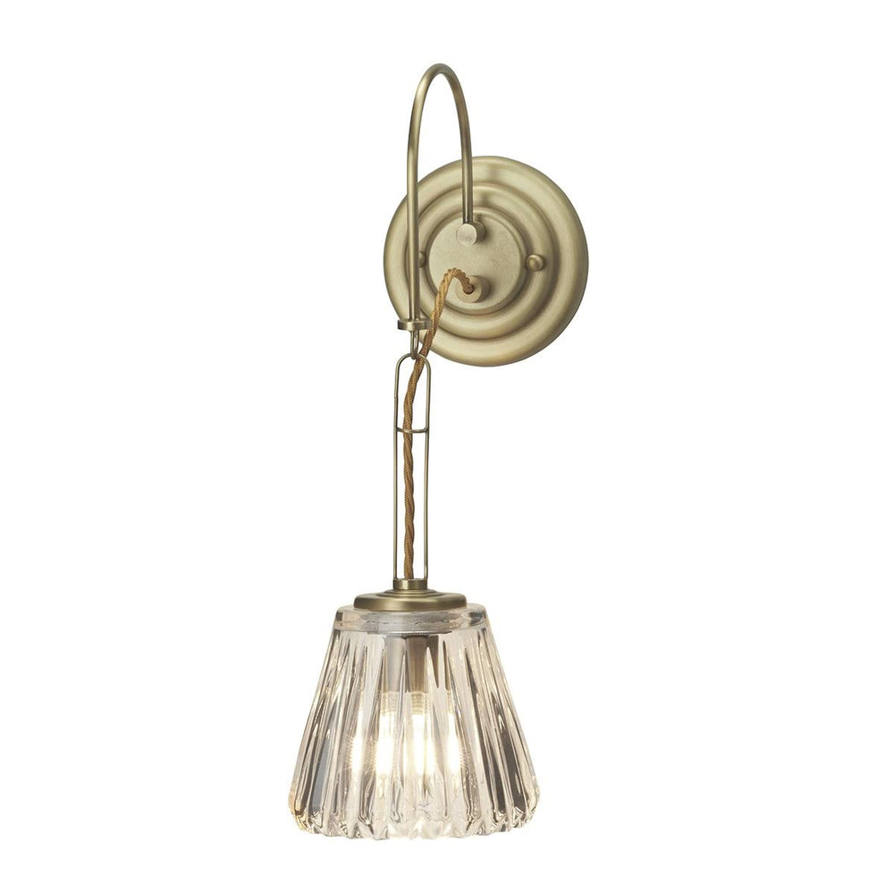 Decolight Demelza Brass Bathroom Wall Light