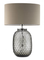 Heathfield & Co Bubble Smoked Glass Table Lamp