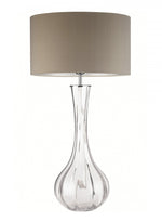 Heathfield Sophia Clear Glass Table Lamp - Decolight Ltd 