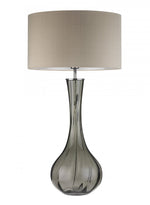 Heathfield Sophia Smoke Glass Table Lamp - Decolight Ltd 