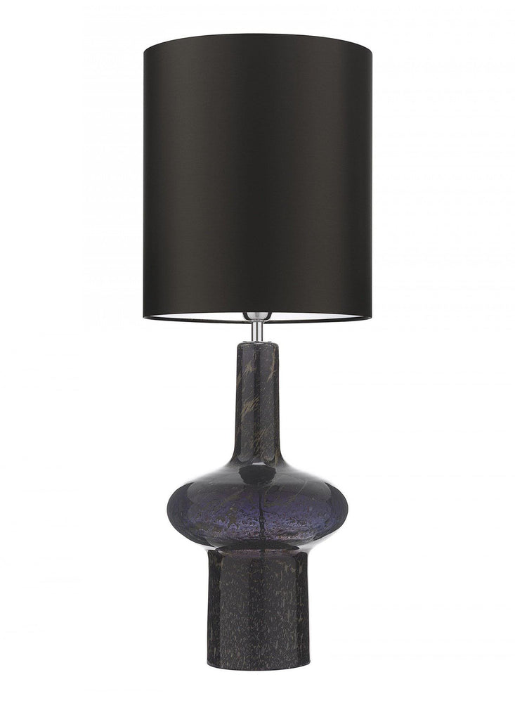 Heathfield Verdi Black Glass Table Lamp