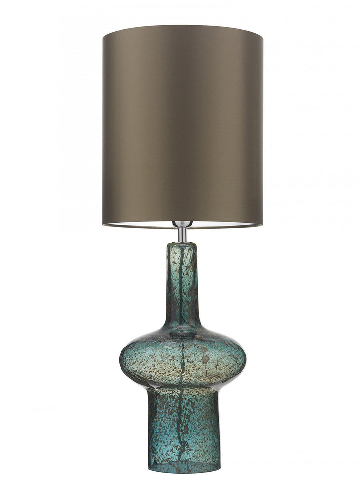 Heathfield Verdi Ocean Blue Glass Table Lamp