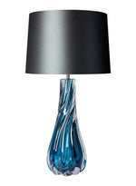 Zoffany Naiad Velvet Blue Table Lamp - Decolight Ltd 