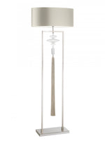 Heathfield Constance Nickel and Clear Floor Lamp *