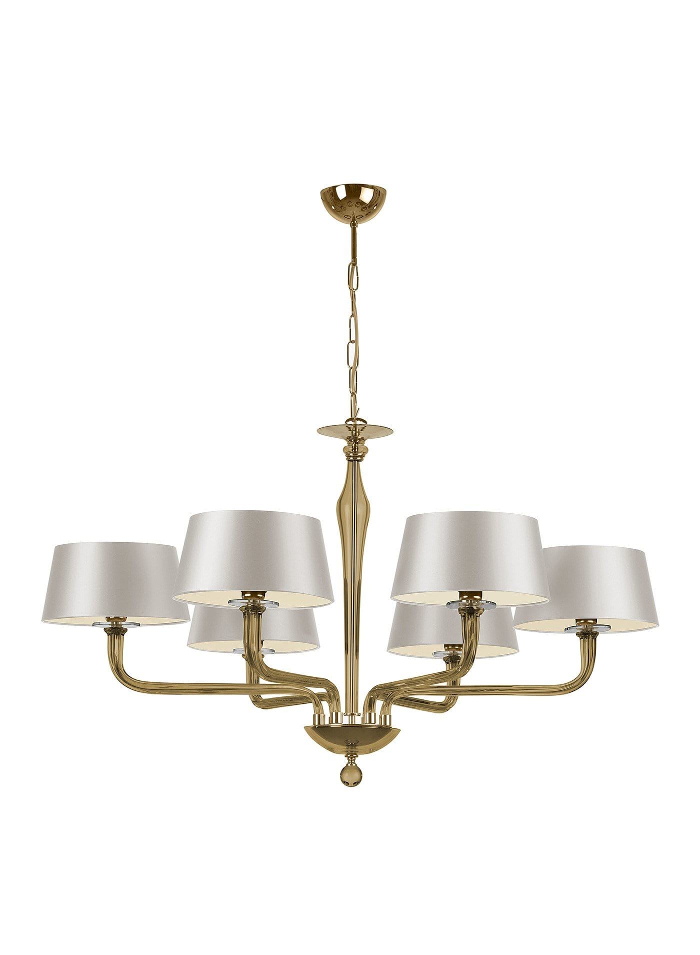 Heathfield Co Czarina Gold 6 Arm Chandelier Luxury Lamps