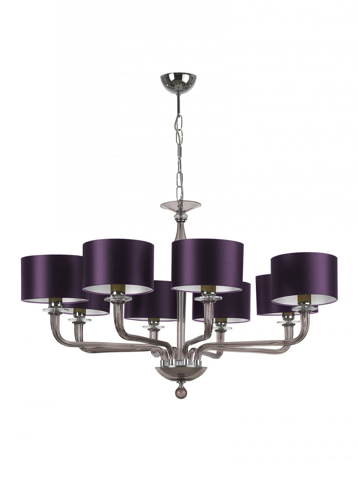 Heathfield Czarina Smoke 8 Arm Ceiling Chandelier