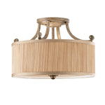 Decolight Amberly 3 Light Semi-Flush Light Ceiling Silver