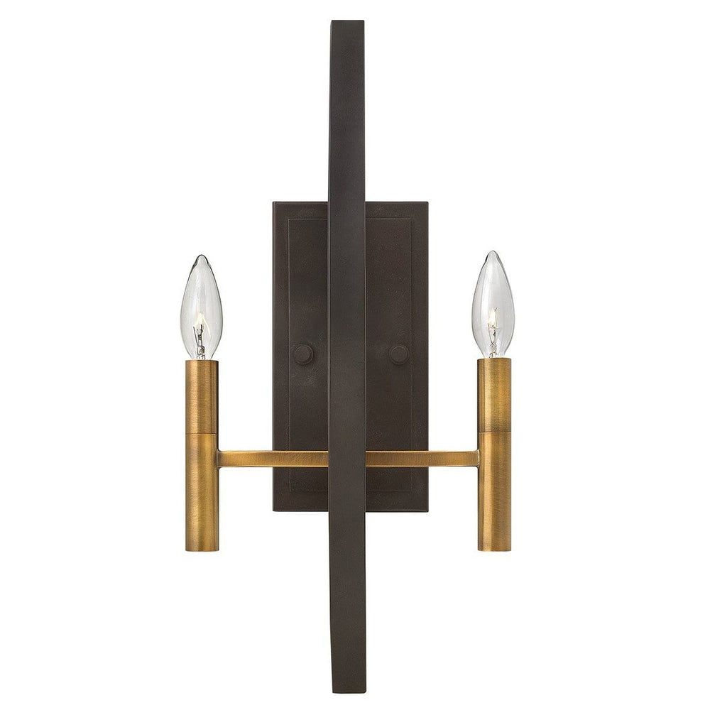Decolight Euston Bronze & Gold  2 light Wall Light - Decolight Ltd 