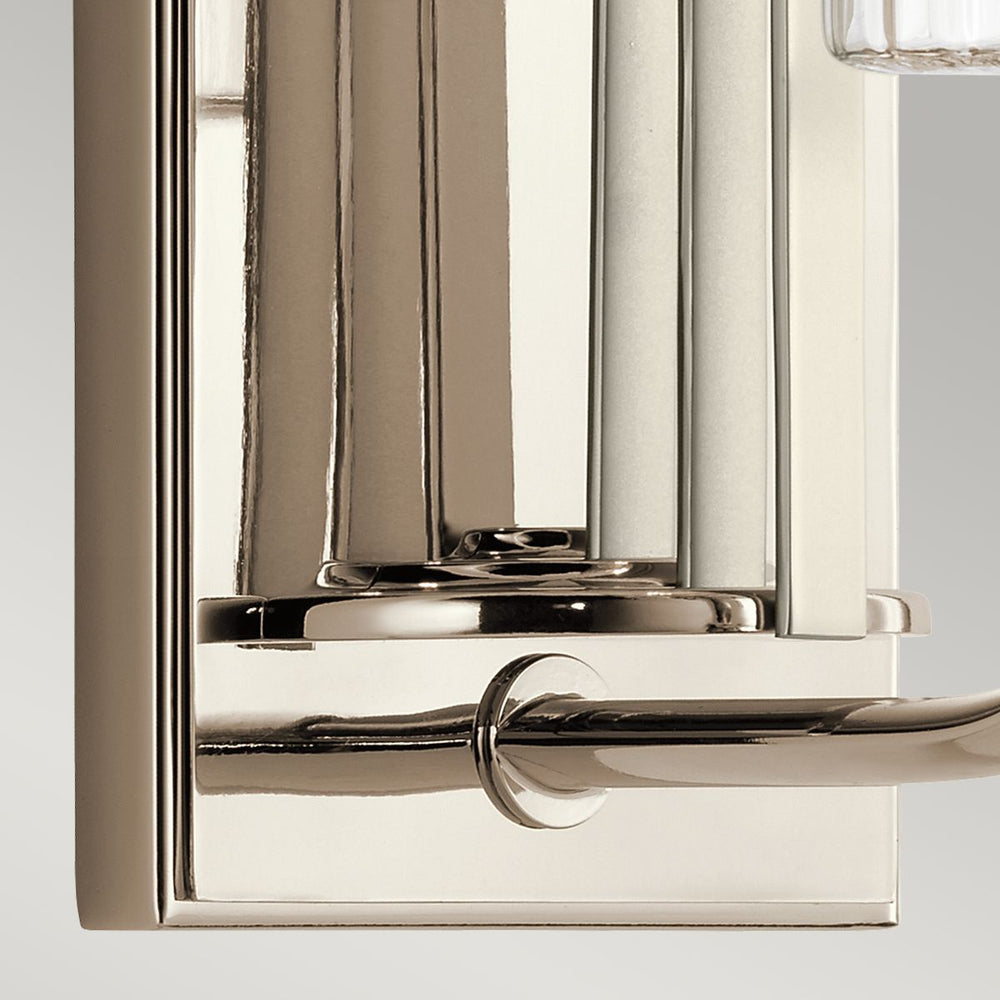 Quintiesse Kimrose 1 Light Wall Light  Polished Nickel - Decolight Ltd 