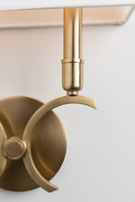 Mitzi Lighting Gwen Aged Brass Wall Light - Decolight Ltd 