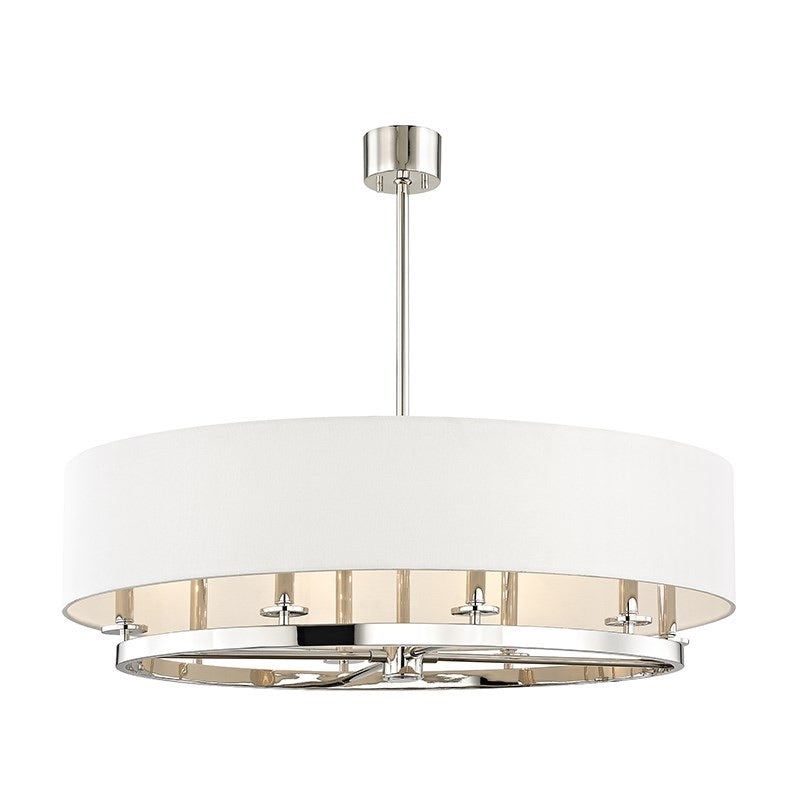 Hudson Valley Durham Oval  Polishes Nickel Ceiling Pendant - Decolight Ltd 