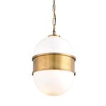 Corbett Lighting Broomley Vintage Brass Mid Century Ceiling Pendant Light