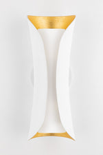 Mitzi Lighting Josie Gold Leaf/White Sconce Wall Light - Decolight Ltd 