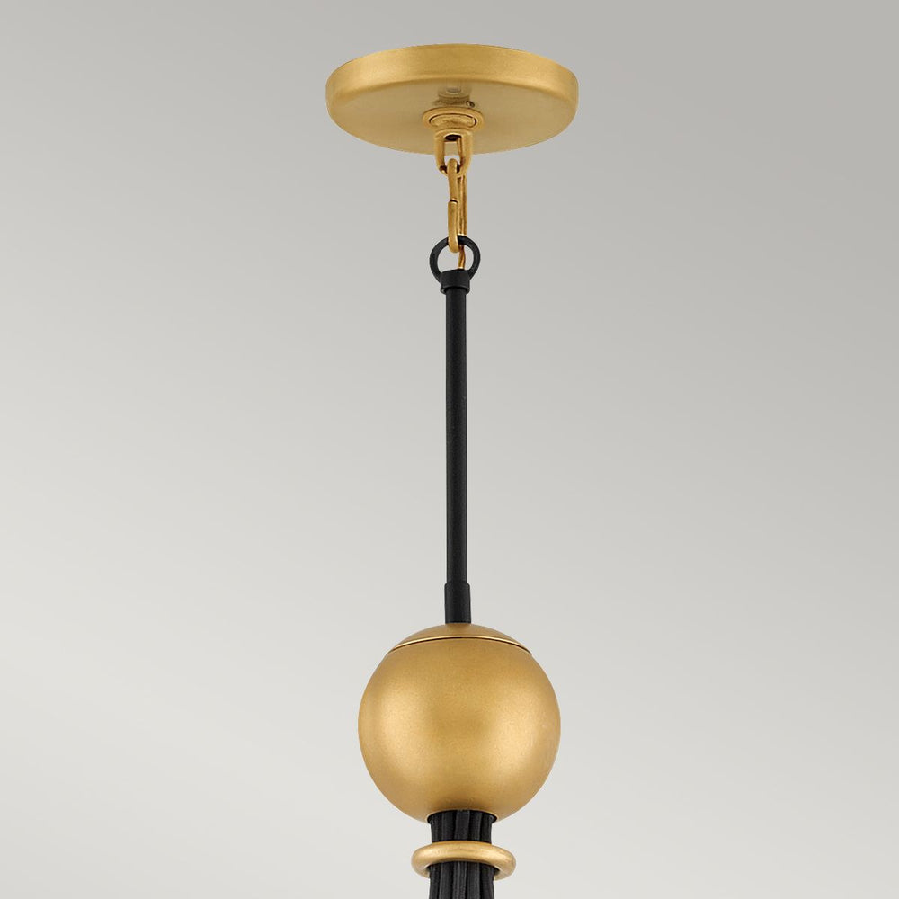 Quintiesse Nula 15 Light Pendant Shell White & Luxe Gold - Decolight Ltd 