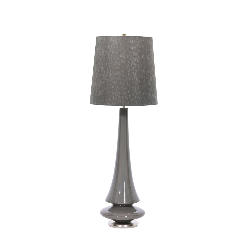 Decolight Harlequin Retro Grey Ceramic Table Lamp - Decolight Ltd 