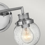 Quintiesse Poppy 2 Light Bathroom  Wall  Polished Chrome - Decolight Ltd 