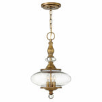 Decolight Wesley 3 light Ceiling Pendant Aged Brass
