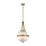 Decolight Belmont Art Deco Aged Brass Ceiling Light