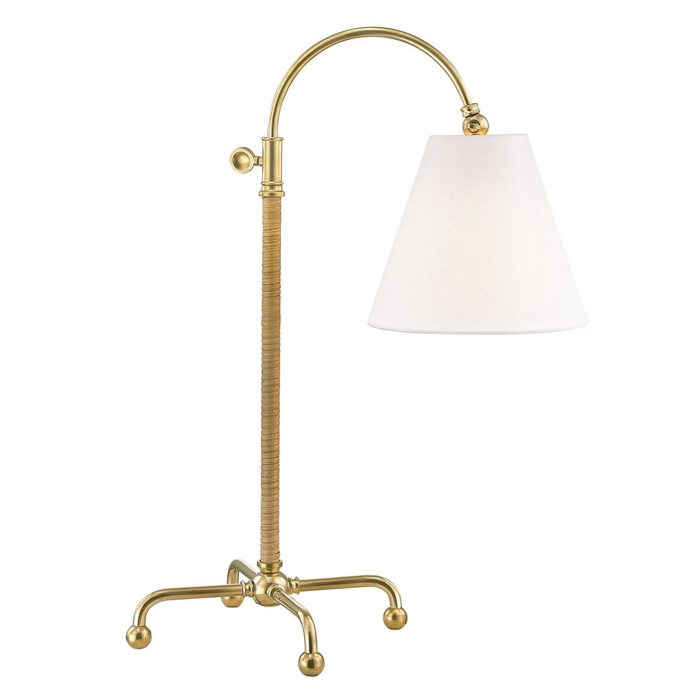 Hudson Valley Curves No.1 Aged Brass Table Lamp