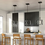 Quintiesse Ciri LED Pendant   Matte Black - Decolight Ltd 