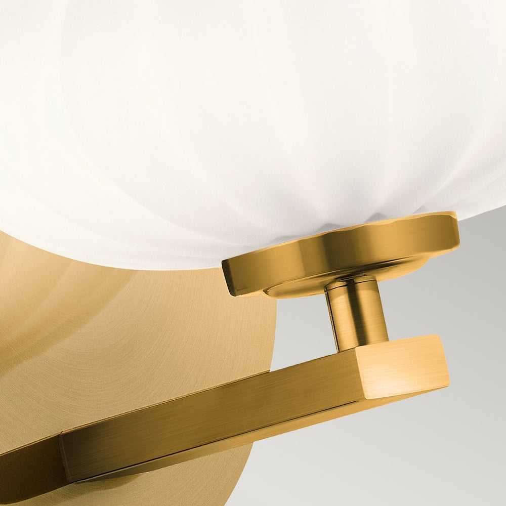 Quintiesse Pim 1 Light Wall Light  Fox Gold - Decolight Ltd 