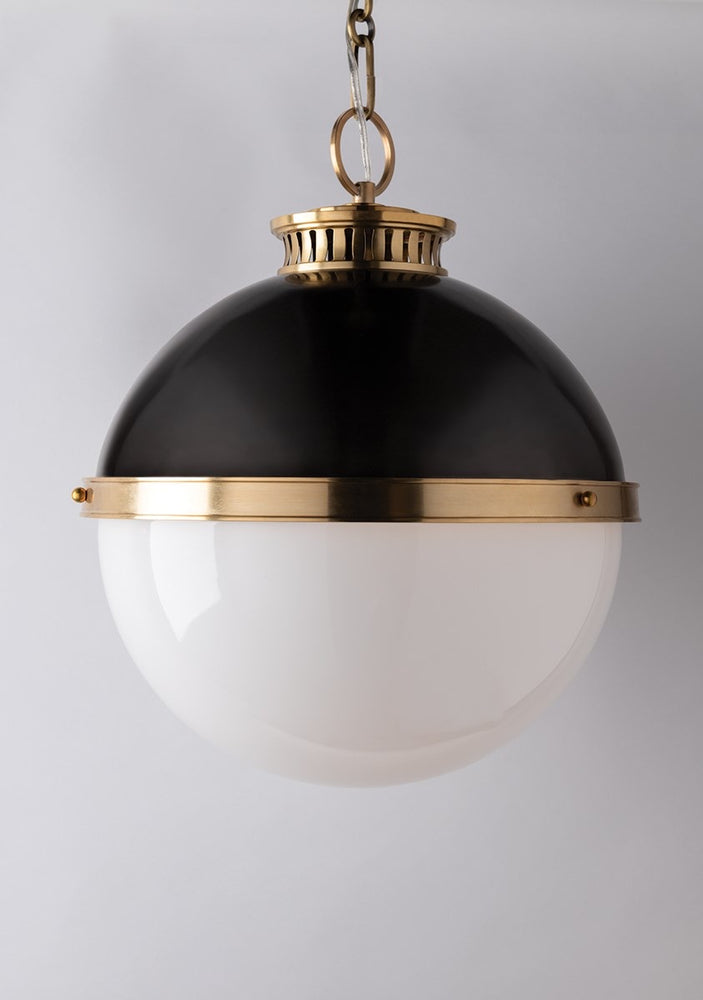 Hudson Valley Large Latham Aged/Antique Distressed Bronze Ceiling Pendant - Decolight Ltd 
