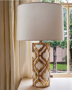 Decolight Balla Distressed Gold Table Lamp - Decolight Ltd 
