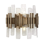 Decolight Saphie  Wall Light  Gold Brush and Glass