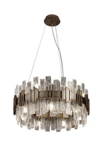 Decolight Saiph Medium Antique Gold and Glass Ceiling Pendant Light - Decolight Ltd 