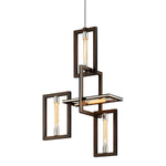 Troy Lighting  Enigma Bronze With Polished Stainless Ceiling Light