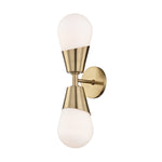 Mitzi Lighting Cora Aged Brass Wall Light - Decolight Ltd 