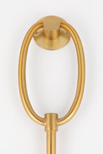 Mitzi Lighting Gina Aged Brass Wall Light - Decolight Ltd 