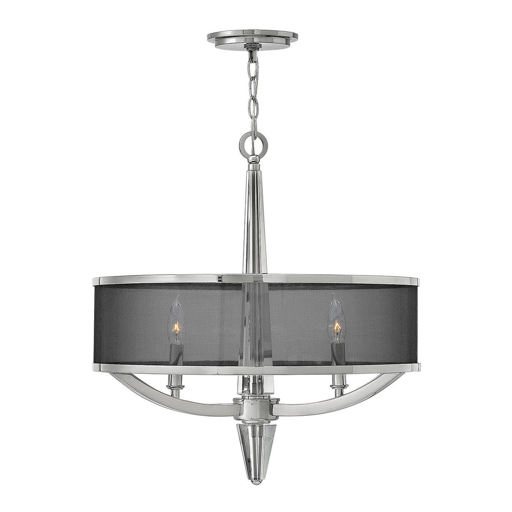 Quintiesse Ascher 3 Light Pendant Polished Nickel