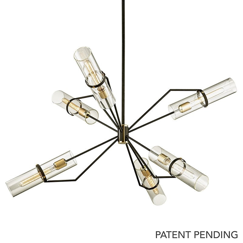 Troy Lighting Raef  Large Vintage Industrial 6lt Ceiling Pendant Light ( Large )