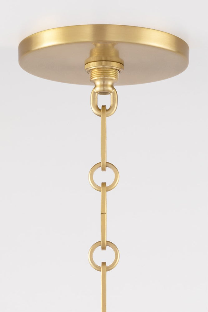 Hudson Valley Eldridge Aged Brass Ceiling Light - Decolight Ltd 