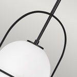 Quintiesse Somerset 1 Light Medium Pendant  Black - Decolight Ltd 