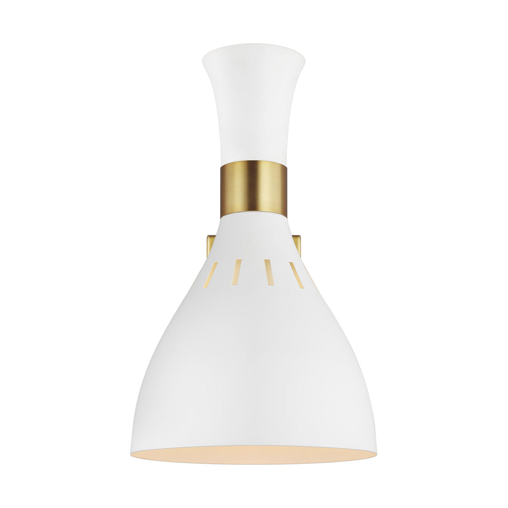 Decolight Noelle Desk Table Lamp White & Brass Mid Century - Decolight Ltd 