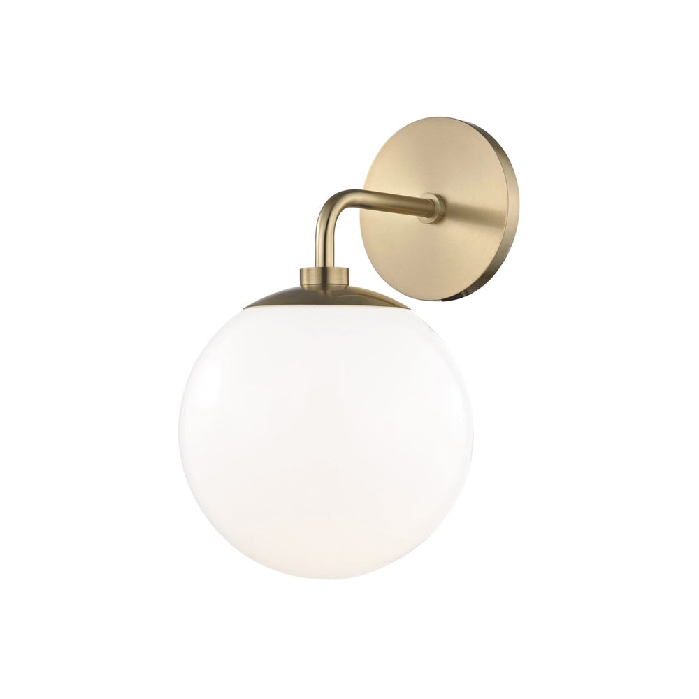 Mitzi Lighting Stella Globe Aged Brass Wall Light