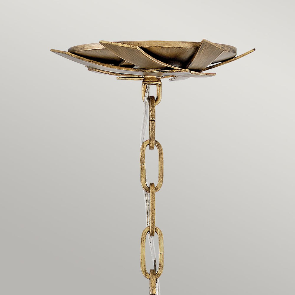 Quintiesse Vida 13 Light Large Pendant Burnished Gold - Decolight Ltd 