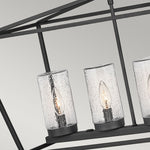 Quintiesse Alford Place 6 Light Outdoor Linear Pendant Museum Black - Decolight Ltd 