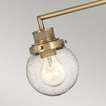 Quintiesse Poppy 3 Light Bar Bathroom  Wall Light  Heritage Brass - Decolight Ltd 