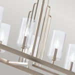 Quintiesse Kimrose 10 Light Linear Chandelier  Polished Nickel - Decolight Ltd 