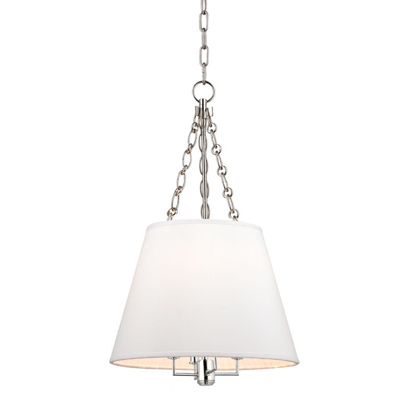 Hudson Valley Polished Nickel Burdett Ceiling Pendant Small