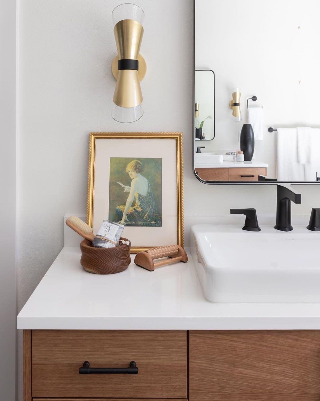 Mitzi shop brass sconce