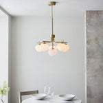 Decolight Milo Ceiling 6 Arm Ceiling Light Satin Brass - Decolight Ltd 