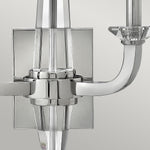 Quintiesse Ascher 2 Light Wall Light Polished Nickel - Decolight Ltd 