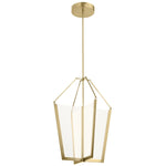 Quintiesse Calters Large LED Foyer Pendant Champagne Gold - Decolight Ltd 