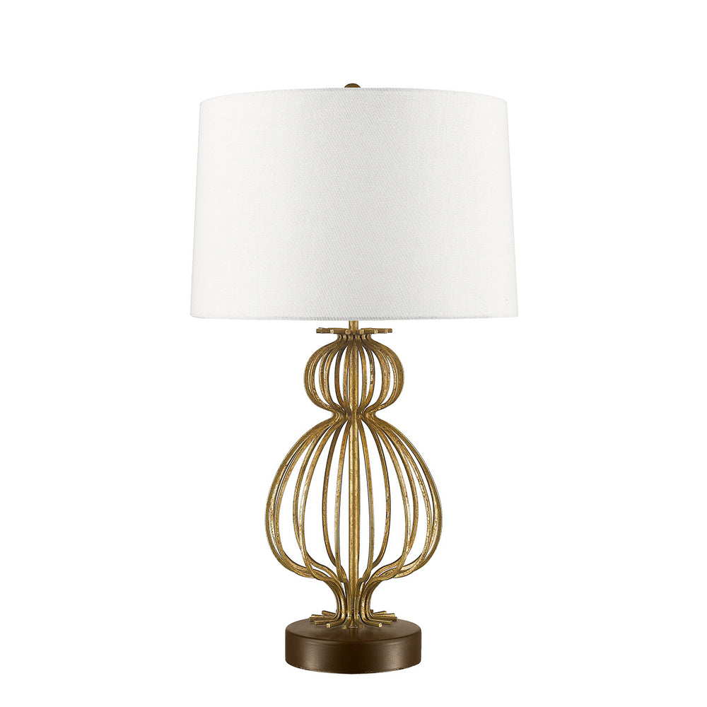 Decolight Nola Distressed Gold Table Lamp - Decolight Ltd 