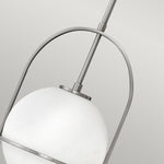 Quintiesse Somerset 1 Light Medium Pendant  Brushed Nickel - Decolight Ltd 